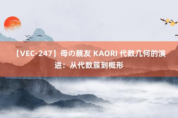 【VEC-247】母の親友 KAORI 代数几何的演进：从代数簇到概形