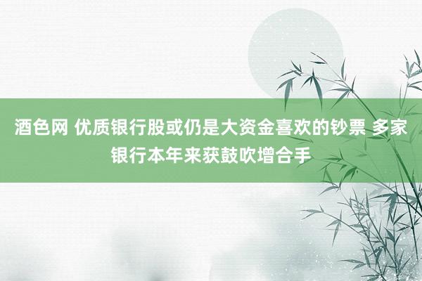 酒色网 优质银行股或仍是大资金喜欢的钞票 多家银行本年来获鼓吹增合手